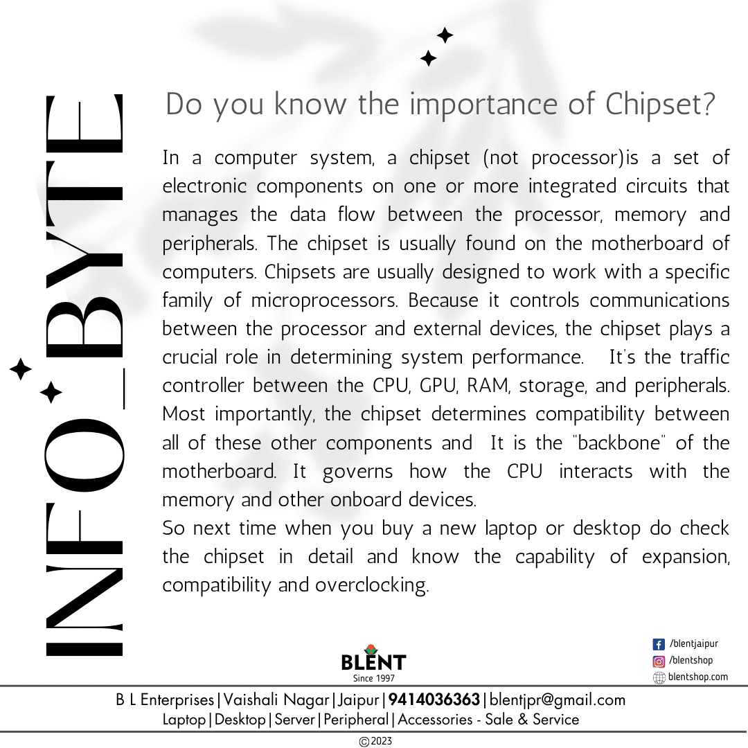 B L Enterprises Info-Byte 2