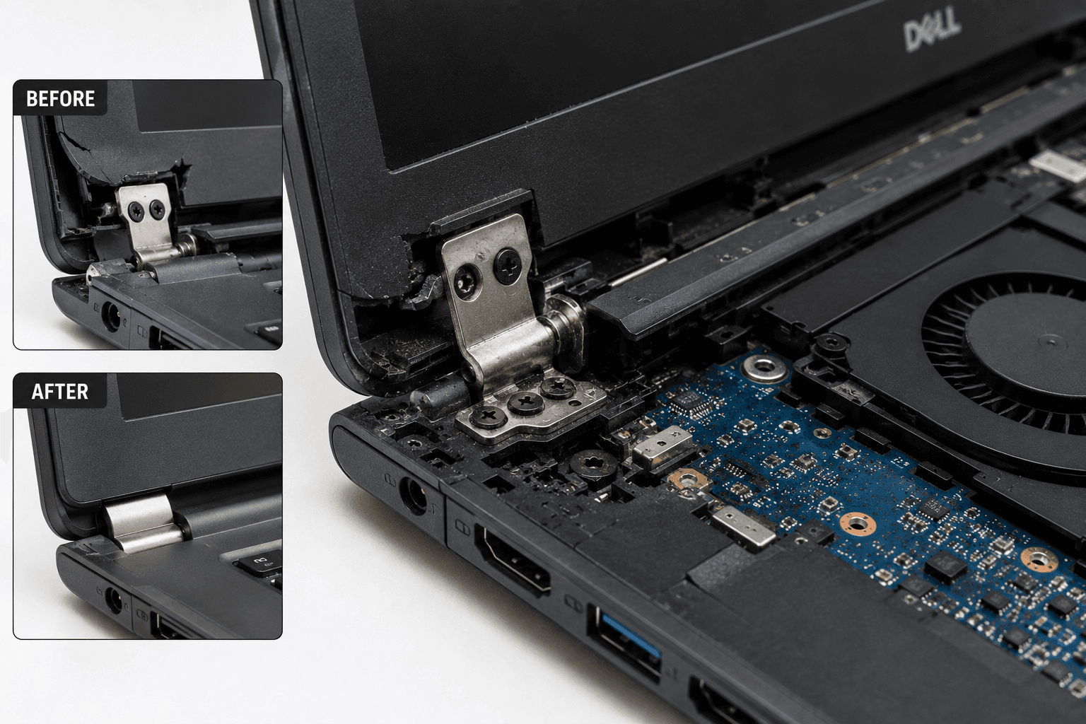Laptop hinge and body repair service in Jaipur by B L Enterprises