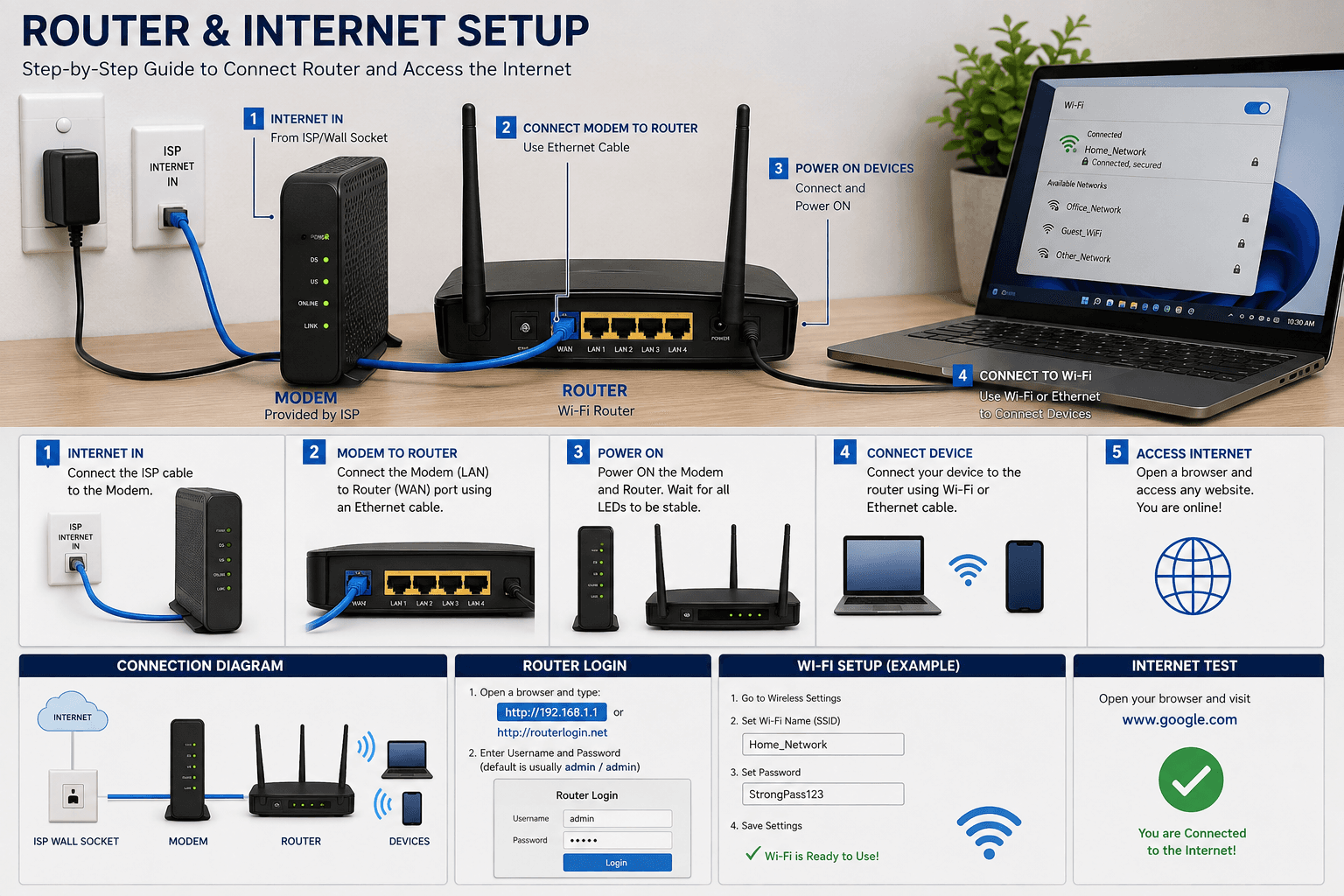 Router & Internet Setup networking service in Jaipur