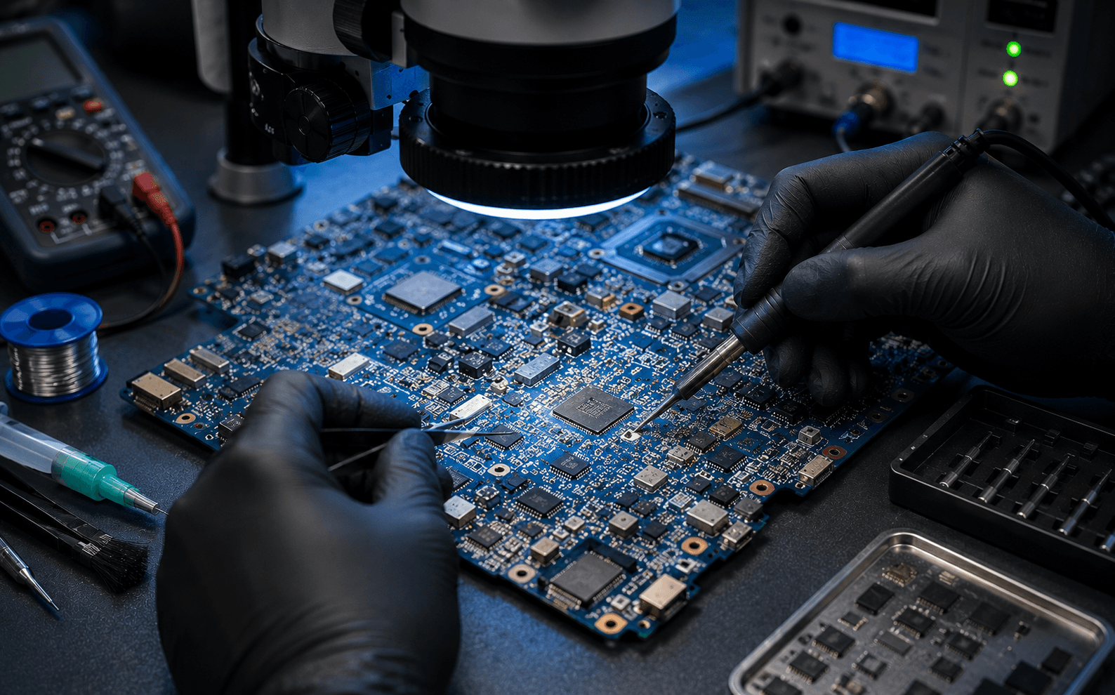 Motherboard chip-level repair