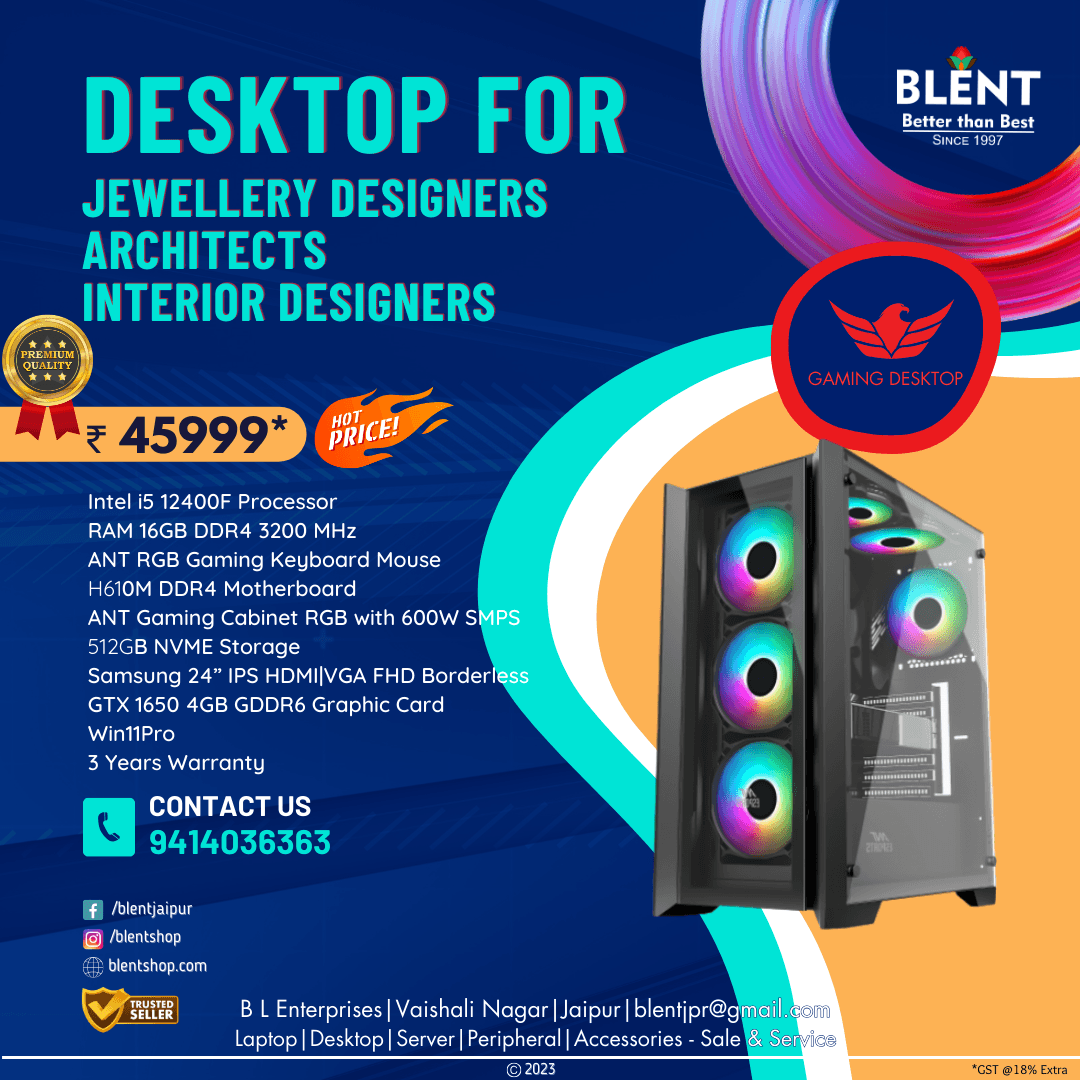Custom desktop computer build for designers