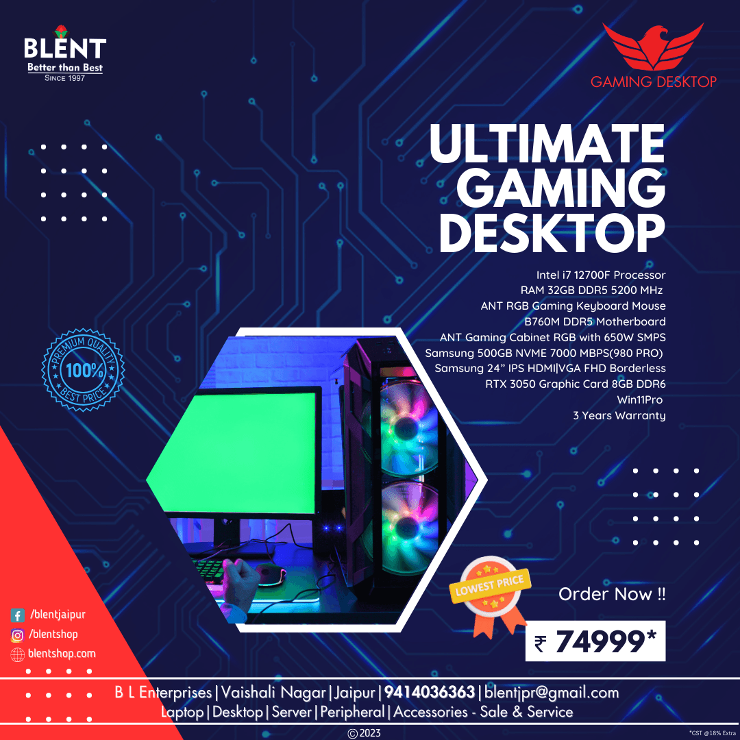 Custom gaming desktop computer build